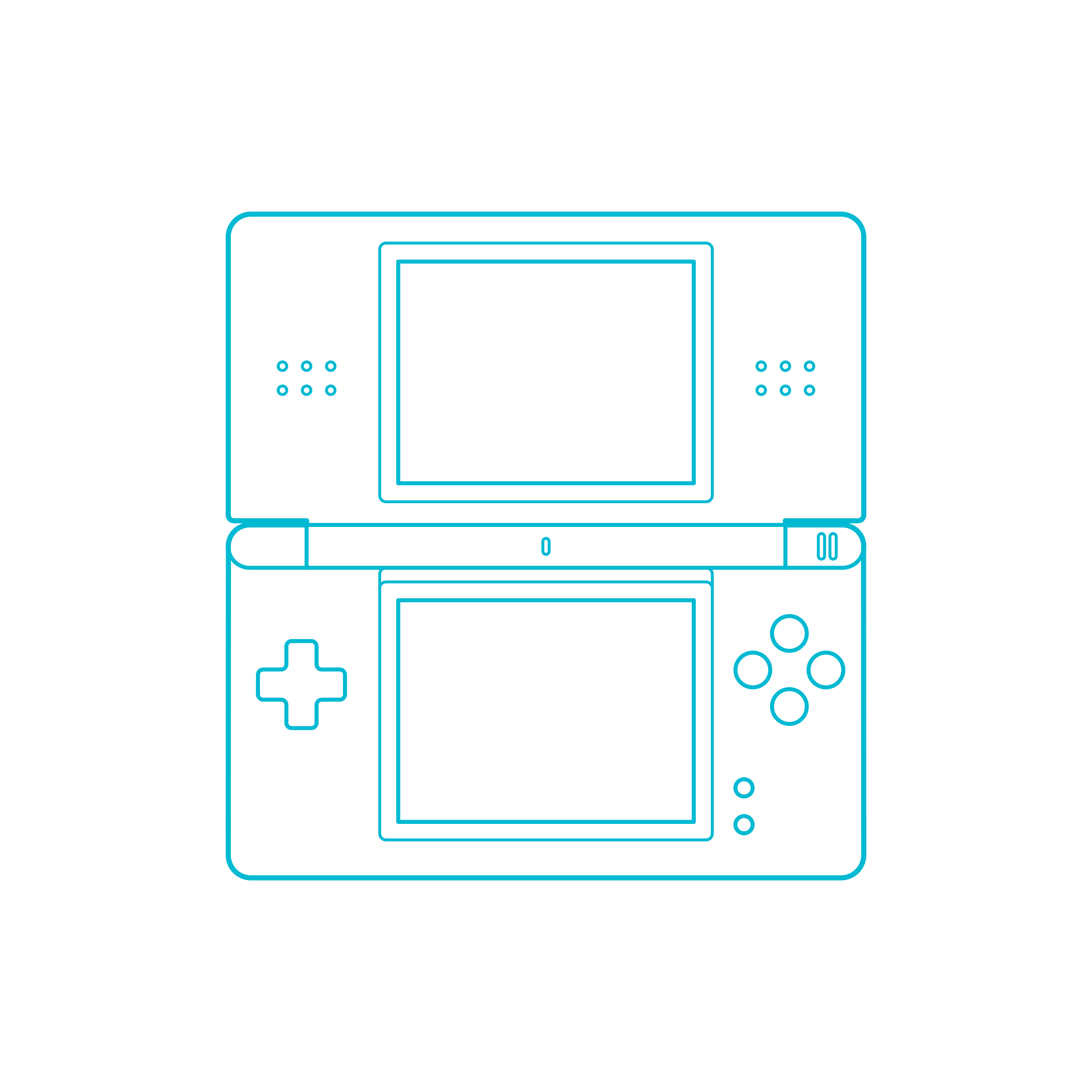 Digital Handheld Game Consoles Nintendo Ds Lite Simple Printable Line Art Svg Free Vectors